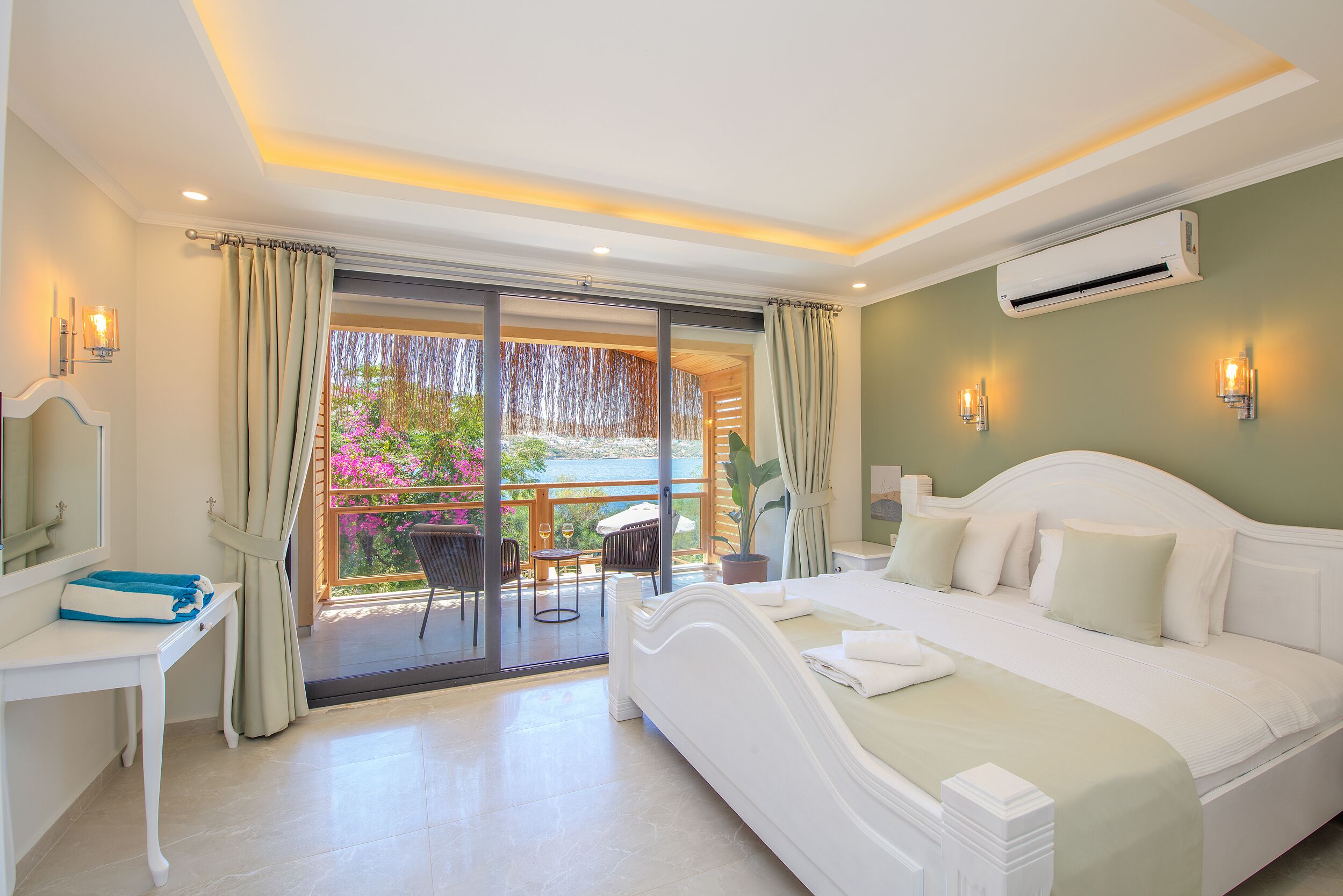 Villa Andriake | Egyptian cotton sheets, premium bedding, down comforters