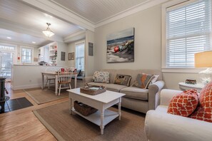 TV, fireplace, video games, DVD player