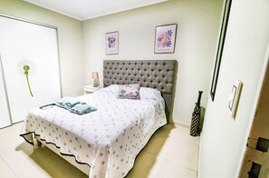 2 dormitorios, cuna de viaje, wifi y ropa de cama