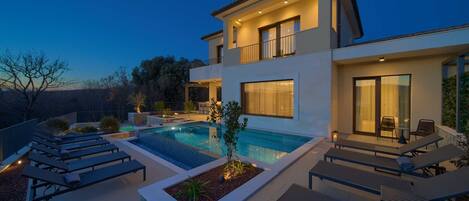A heated pool
