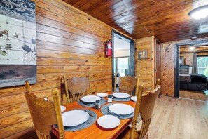 Dining - Peaceful + Cozy Cottage on Over 7 Acres w/ Creek (Lenoir)