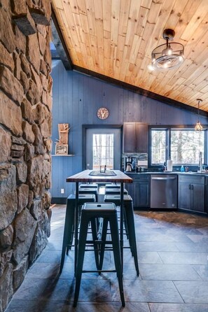 Fridge, microwave, oven, stovetop - Cozy Mountain Cabin, dark skies, and great views! (West Branch Township)
