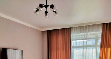 Современная квартира в стиле лофт с гамаком