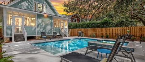 Una piscina climatizada