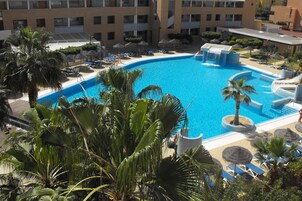 Indoor pool, outdoor pool