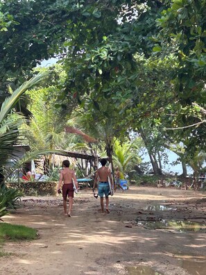 On the beach, sun-loungers, beach towels - Quaint Villa with Beautiful gardens (Playa Encuentro)