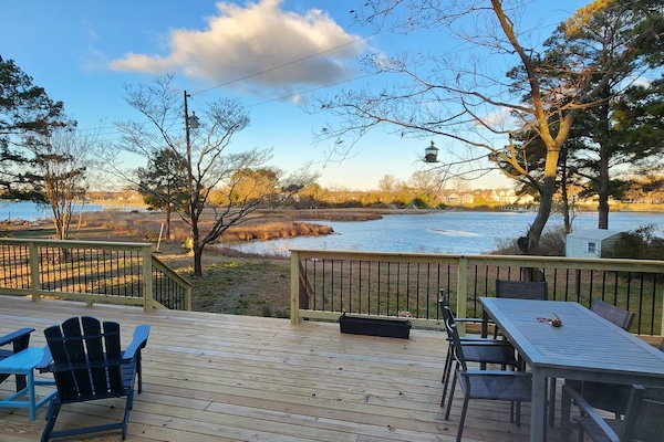 View of deck from Kitchen