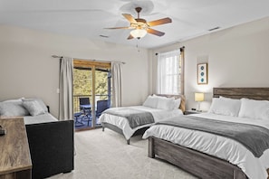 4 bedrooms, iron/ironing board, free WiFi, bed sheets