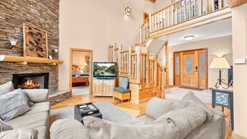 TV connectée, cheminée