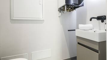 Dusche, kostenlose Toilettenartikel, Haartrockner, Bidet