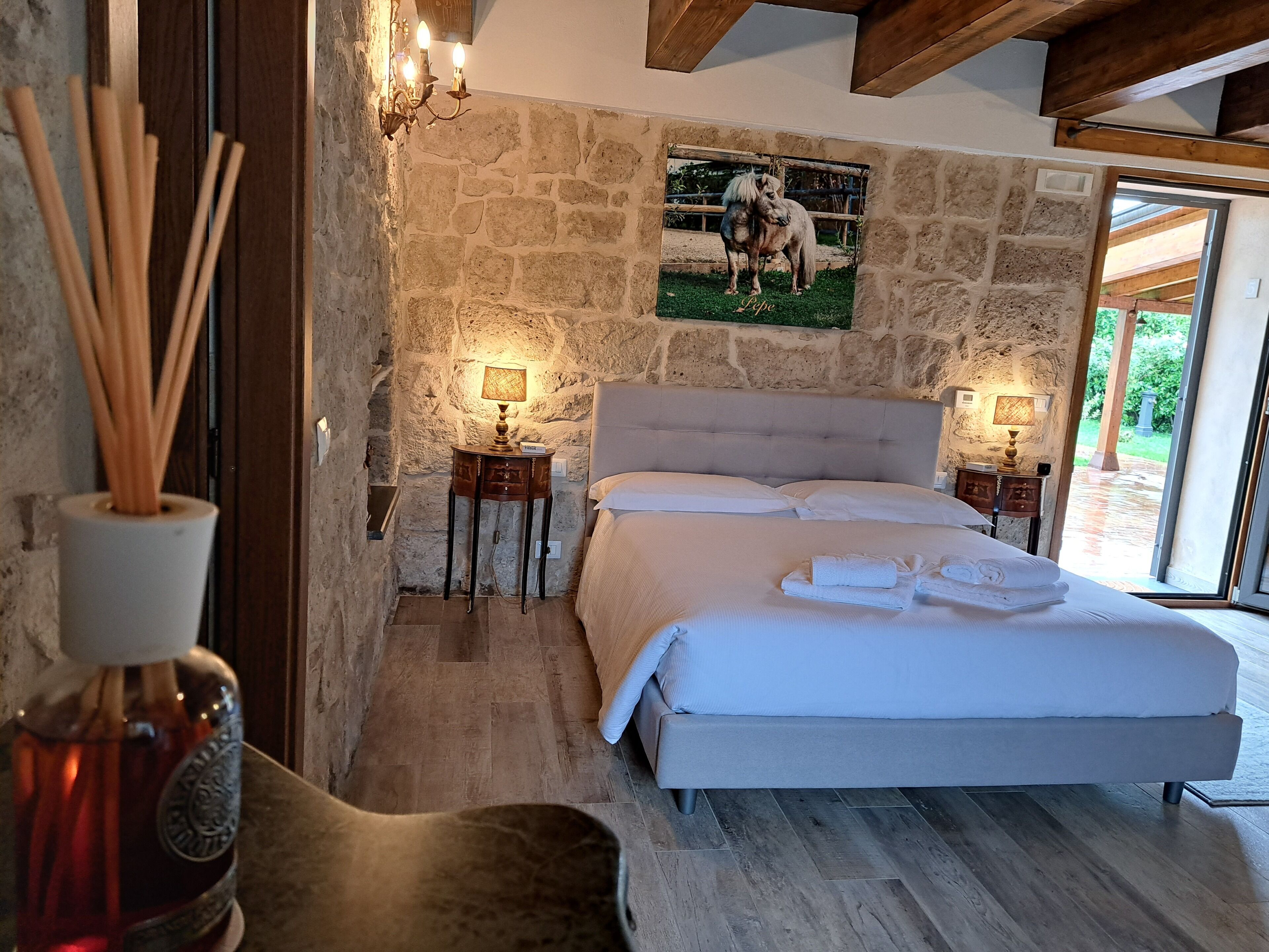 Frette Italian sheets, premium bedding, down duvets, minibar