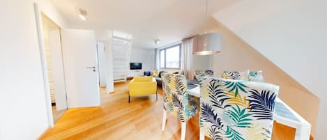 TV, DVD player, stereo