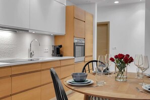 Microwave, stovetop, dishwasher, coffee/tea maker - Central & Modern Apartment Reykjavik with balcony 204 (Reykjavík)
