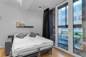1 Schlafzimmer, schallisolierte Zimmer, Bettwäsche