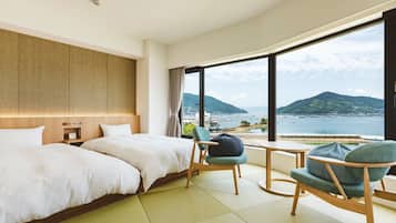 Standard Japanese Western-style Room A, Non Smoking, No Private Bathroom | Down comforters, in-room safe, soundproofing, free WiFi