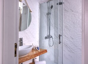 Shower, hair dryer