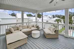 Unclassified image, 5 of 48, button - New 4BR Beach Home w/ Free Golf Cart, Pool View, & Balcony Near Emerald Coast, Shops and Restaurants (Santa Rosa Beach)