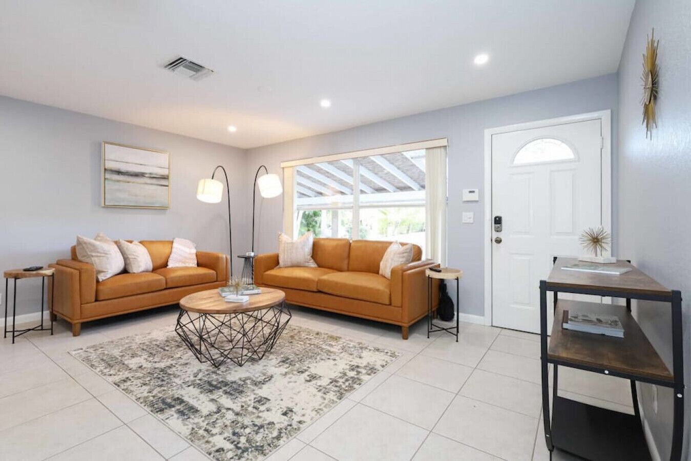 TV, fireplace, computer monitors