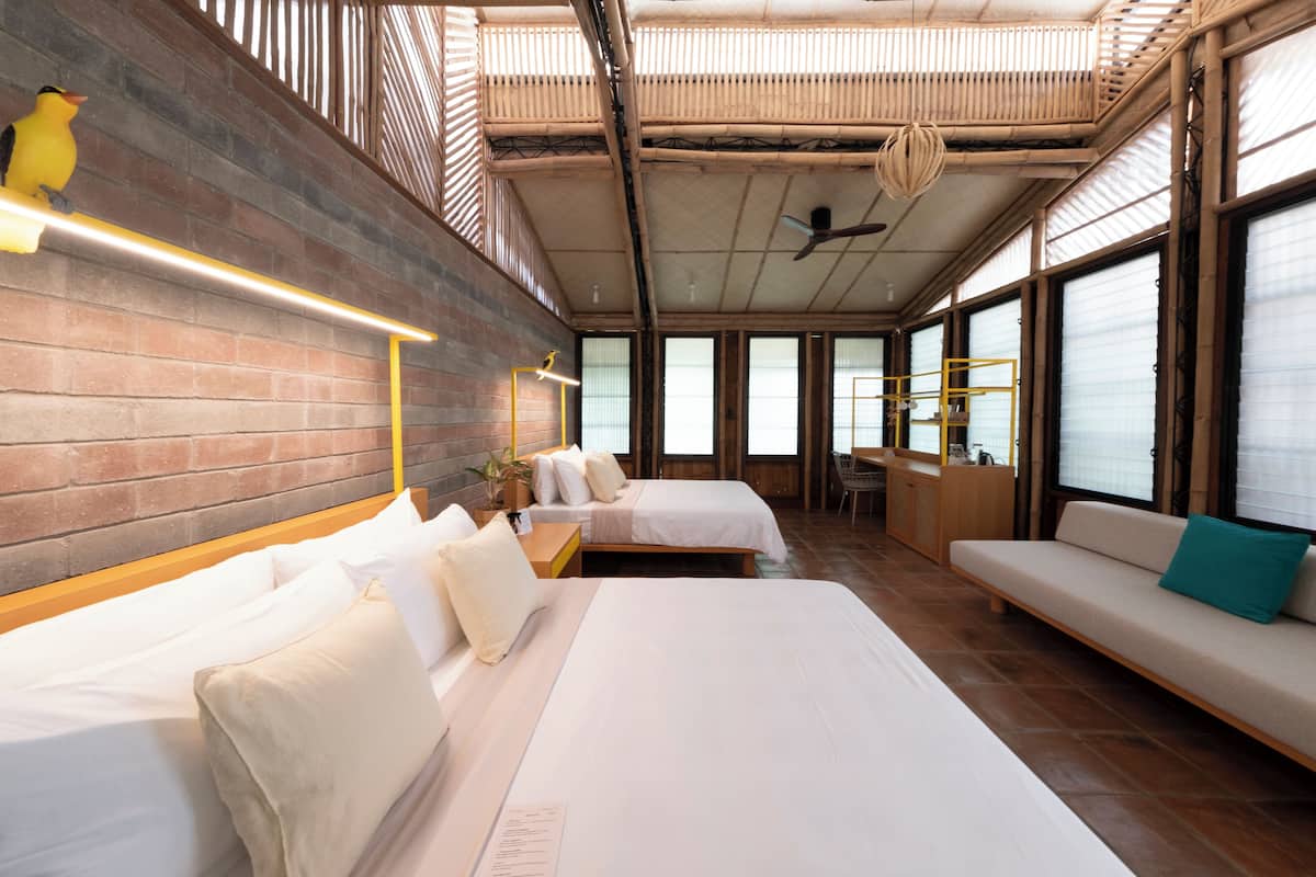 家庭小屋 | 客房内保险箱、办公桌、笔记本电脑工作区、免费 WiFi