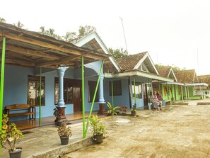 Façana frontal de l'allotjament