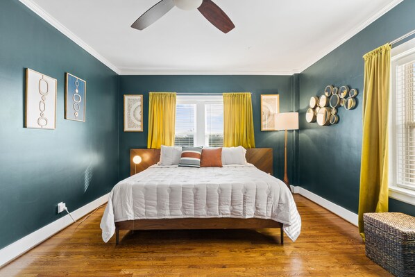 2 dormitorios, escritorio, tabla de planchar con plancha y wifi gratis