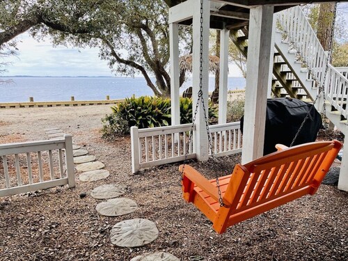 Waterfront Home in Corolla | Sleeps 12 | Private Pool Hot Tub | Dog-Friendly