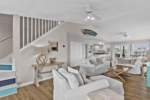 TV - Life of Sea-Renity / 112 Burlington Street - Canal home with private dock! (Holden Beach)