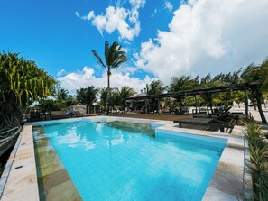 Outdoor pool, open 8:00 AM to 10:00 PM, free pool cabanas, pool loungers