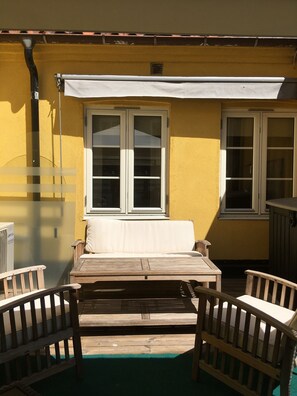 Standard Double Room, Multiple Beds | Terrace/patio - Hôtel Gruyère  (Landskrona)