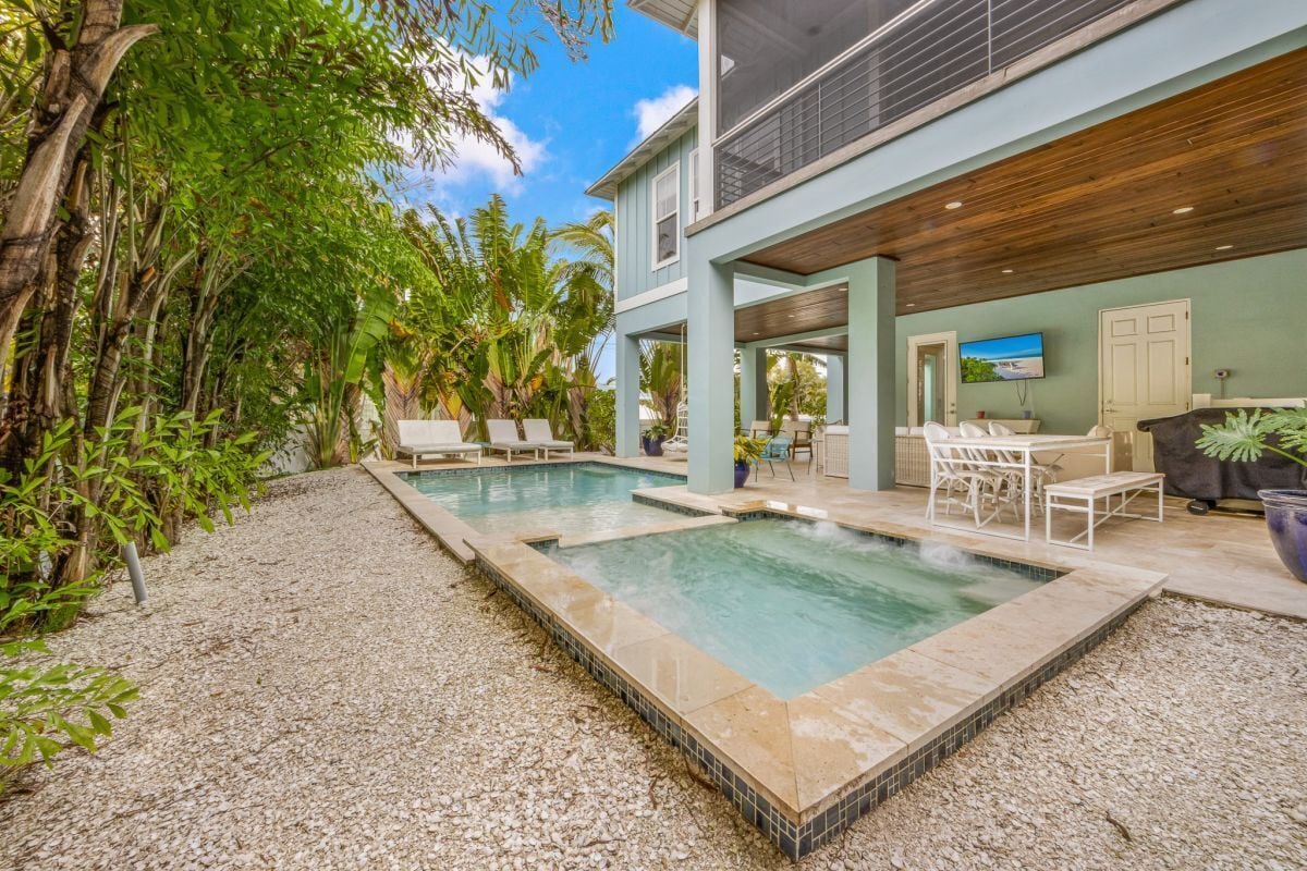 A heated pool