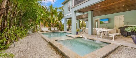 A heated pool