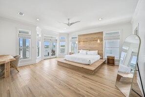 6 bedrooms, iron/ironing board, free WiFi, bed sheets - Beachfront Home with Private Pool, Multiple Decks | Walk to Beach (Santa Rosa Beach)