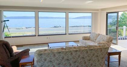 Island-View Getaway – Waterfront Setting with Deck & Grassy Yard