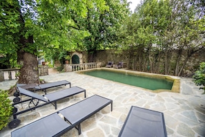 Outdoor pool - Saint Jean Castle (Saint-Jean-du-Gard, France)