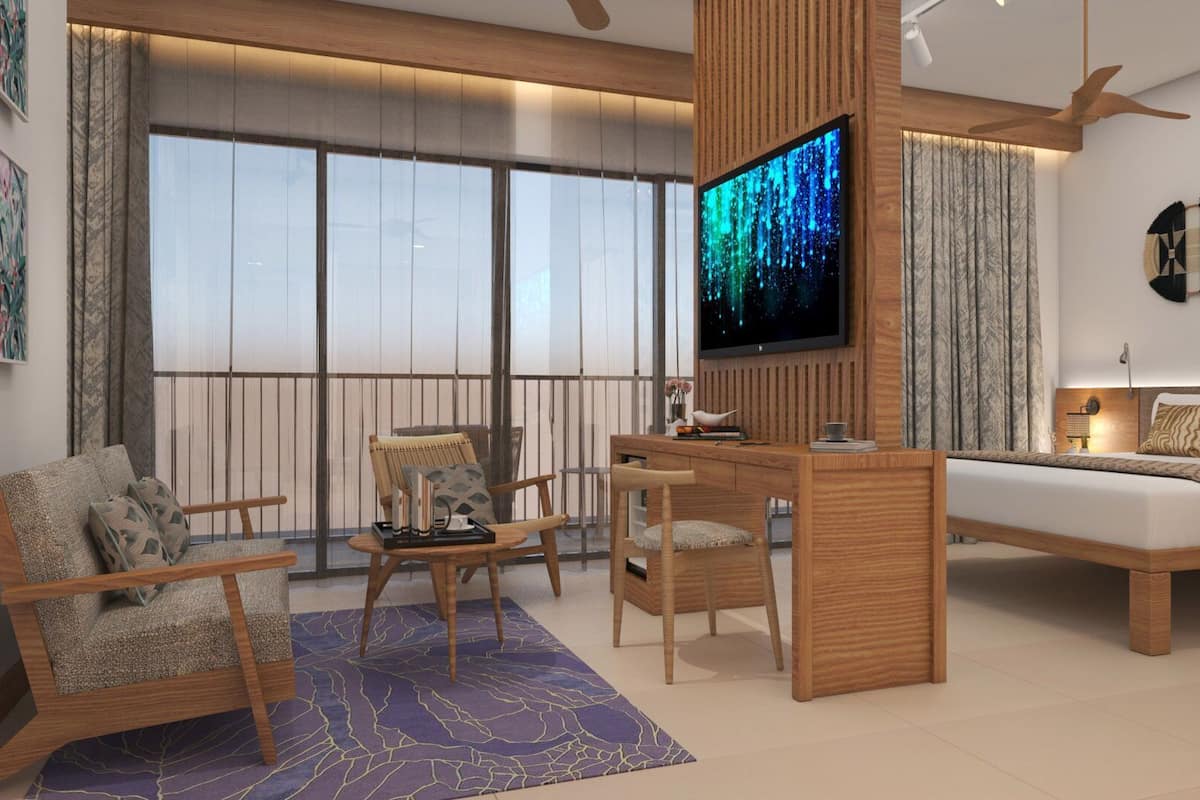 Ropa de cama de alta calidad, edredón y minibar