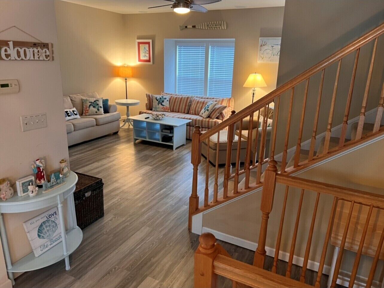 Smart TV, DVD player, table football, stereo