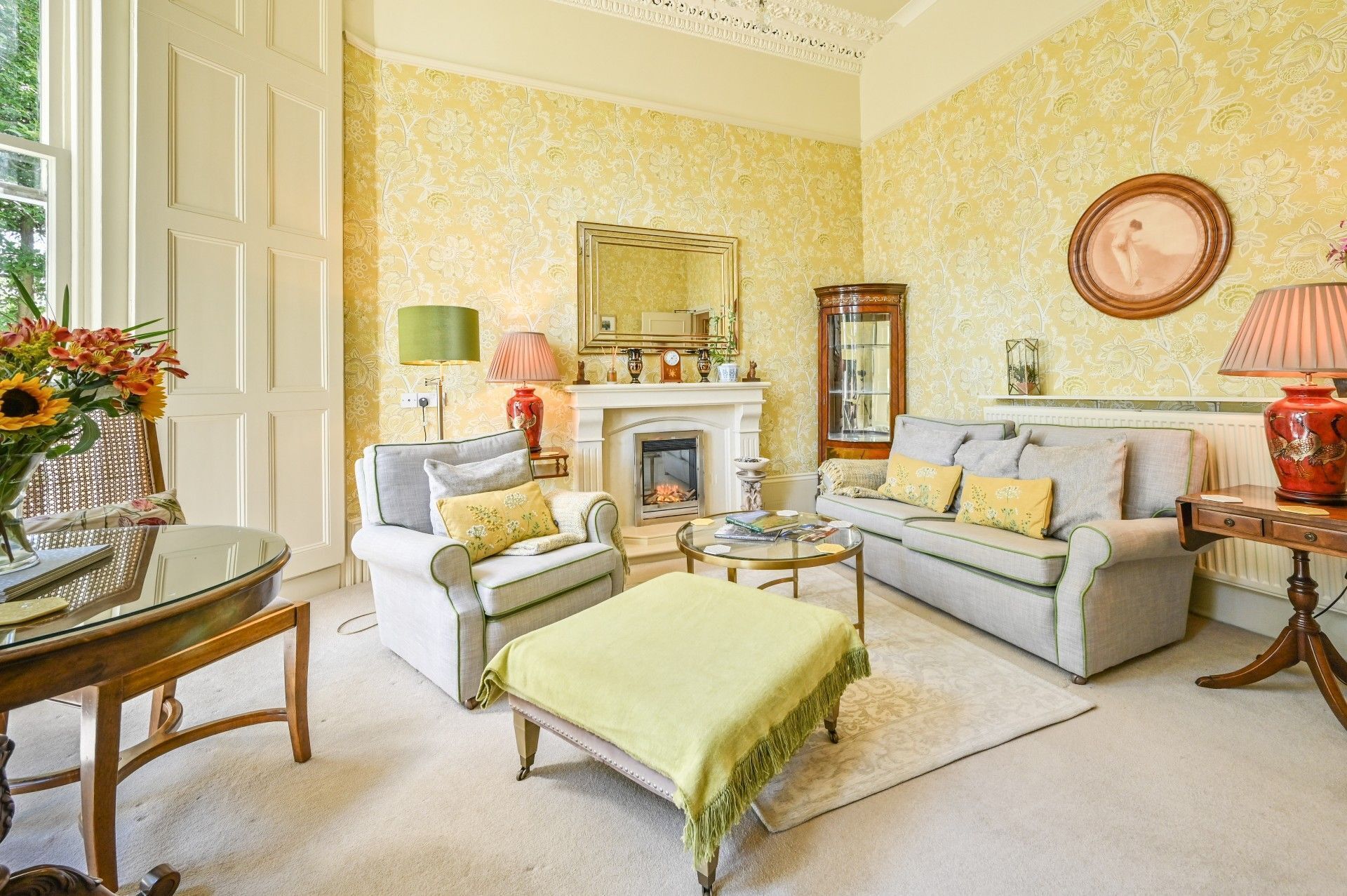 TV connectée, cheminée