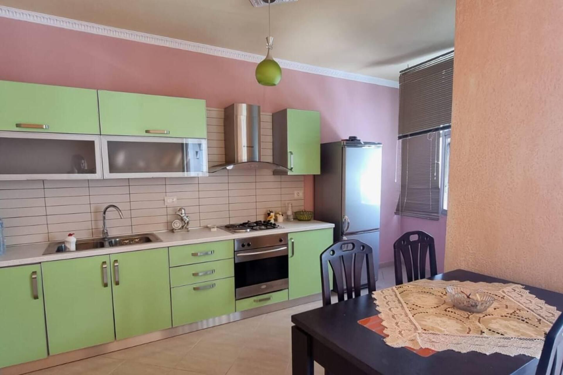 Apartment | Private kitchen | Fridge, microwave, oven, stovetop