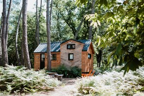 Familie chalet | 2 slaapkamers, individueel gedecoreerd, individueel gemeubileerd