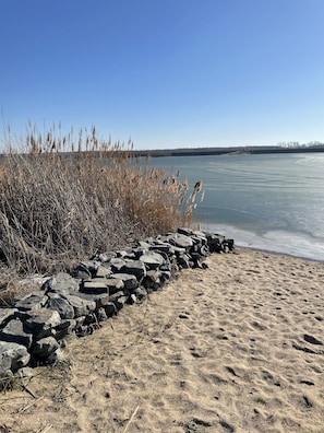 Beach nearby, sun-loungers