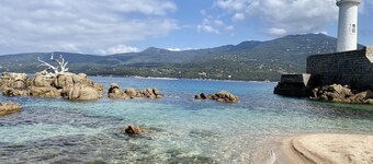 VERY LARGE NEW APARTMENT 300 m from the beach SUPERB SEA VIEW 6/8 PP