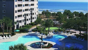 Indoor pool, outdoor pool