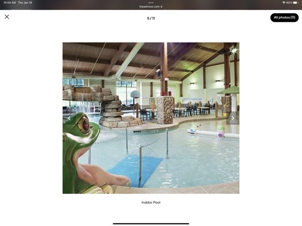 Indoor pool, outdoor pool