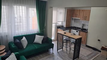 Comfort Condo | Private kitchen | Mini-fridge, stovetop, griddle, cookware/dishes/utensils