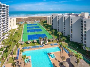 A heated pool