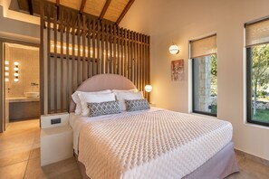 Vila panorâmica | 2 quartos, roupas de cama premium, individualmente mobiliados