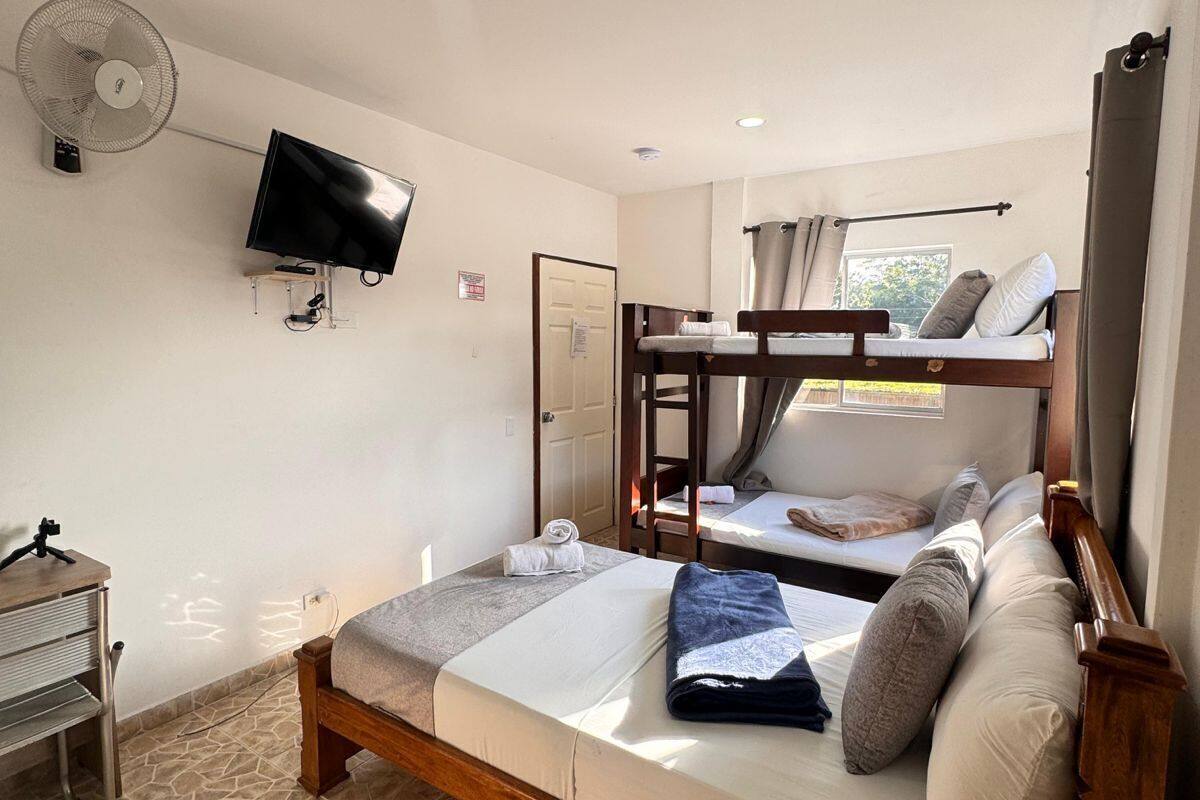 family quadruple room | down duvets, desk, free wifi, bed sheets