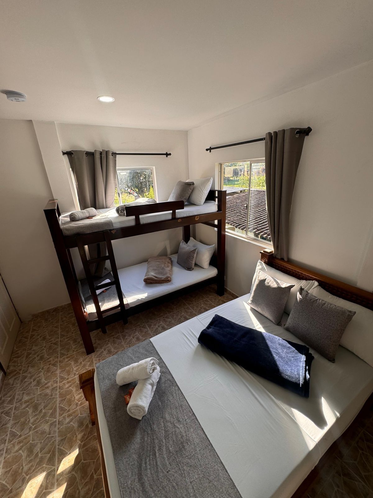 family quadruple room | down duvets, desk, free wifi, bed sheets