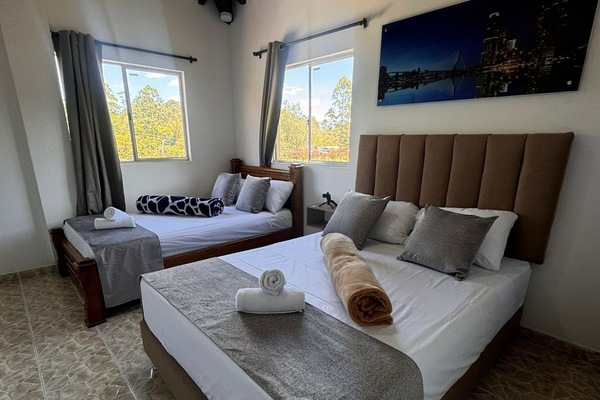 Family Quadruple Room | Down comforters, desk, WiFi (free), bed sheets