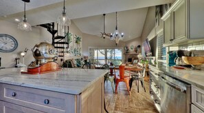 Fridge, microwave, oven, stovetop - Fabulous Beachfront with 2 Stellar Master Suites, Lush Balcony, EV Car Charger!   (Indian Shores)